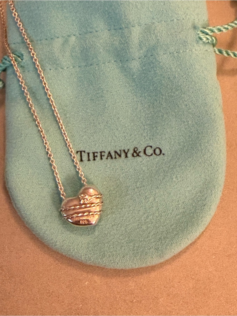 Tiffany Heart Necklace-Sterling Silver